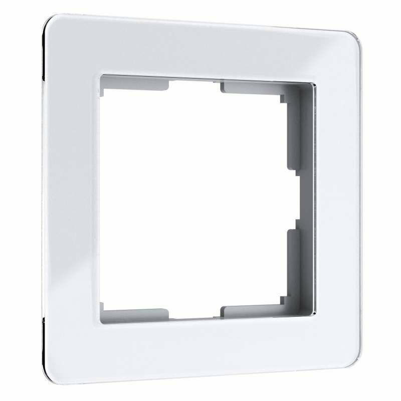 Рамка пластик 1 пост WERKEL Acrylic / W0012701 белая
