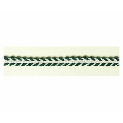 Тесьма декоративная - плетенка, 25 м, цвет зеленый, 1 упаковка