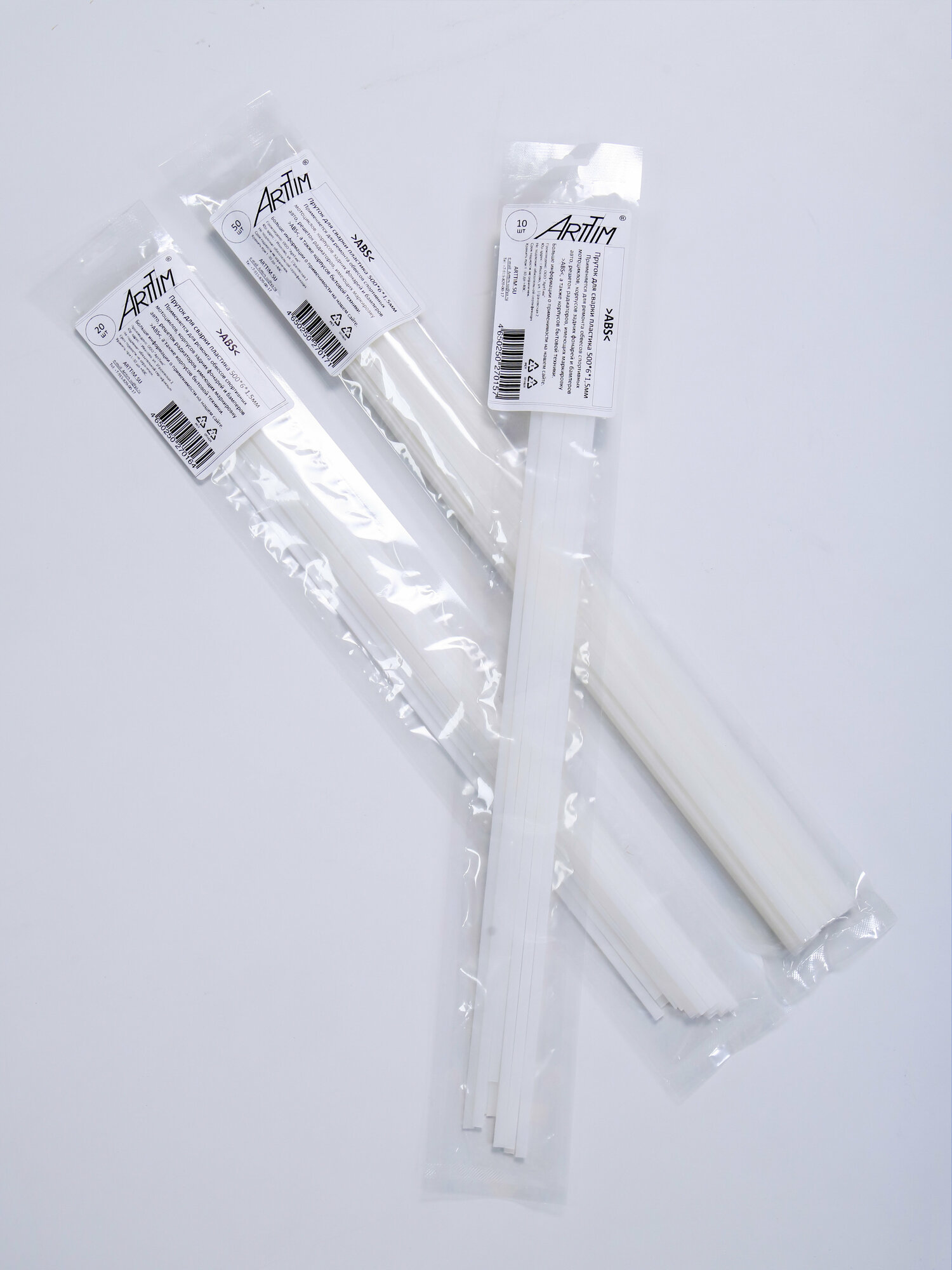 Сварочный пруток пластиковый, плоский, АБС (ABS), 50 штук, 500х6х1,5 мм, ArtTim - фотография № 8