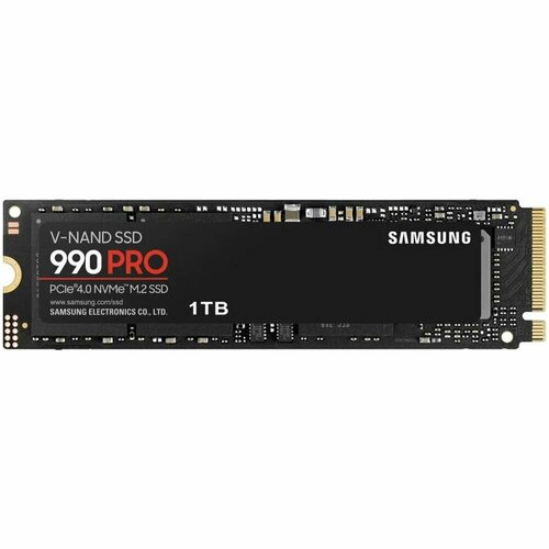 Внутренний SSD-накопитель 1000Gb Samsung 990 Pro with Heatsink (MZ-V9P1T0CW) M.2 2280 PCI-E 4.0 x4 тведотельный накопитель ssd m 2 pci e nvme 2 0 gen 4 0 x4 4tb samsung 990 pro r7450 w6900mb s with heatsink 1year mz v9p4t0cw