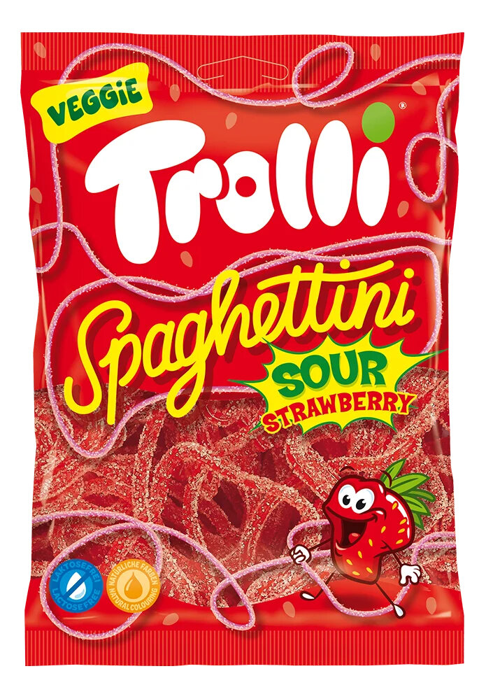 Мармелад жевательный "Спагетти со вкусом клубники" 100гр TROLLI/Германия