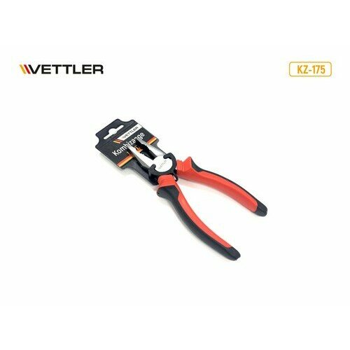 VETTLER Пассатижи 175 мм VETTLER vettler gpr175 струбцина ручные тиски 175 мм с полукруглым захватом vettler vettler gpr175