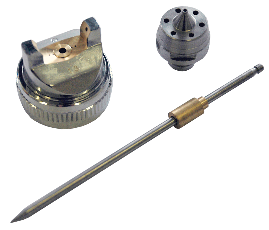 фото Сменный комплект с дюзой 1.3 мм для краскопульта Huberth H827 RP20827 производства от ноября 2016 г