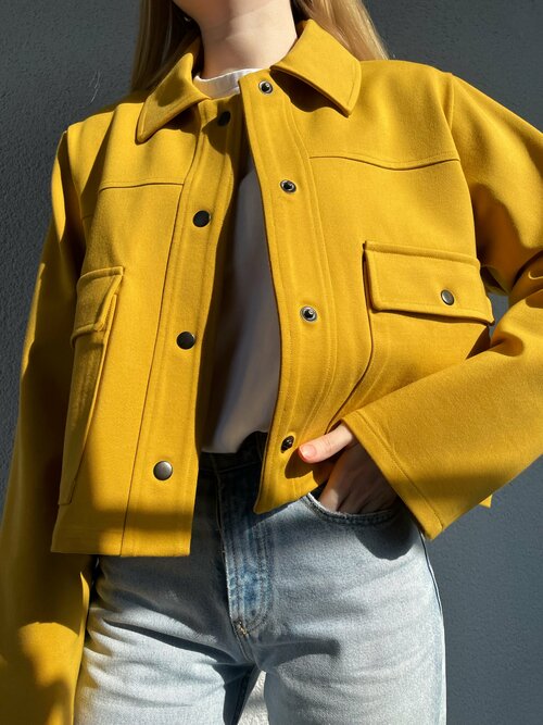 Пиджак , размер М, желтый
