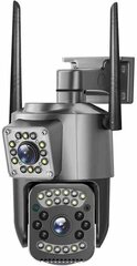 Камера видеонаблюдения 4G с двумя объективами, Детектор движения, Ночной режим, Приложение V380 PRO, ip-камера