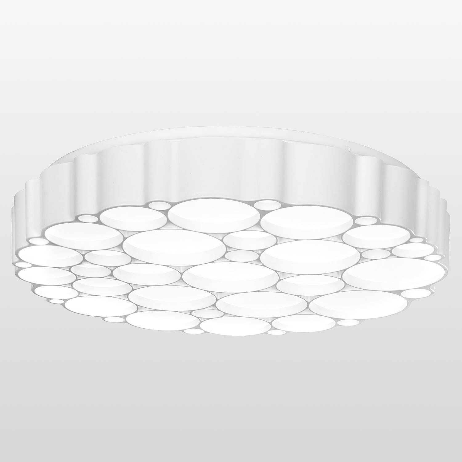 Потолочная люстра Lussole LSP-8467, LED, 72Вт, кол-во ламп:1шт, Белый
