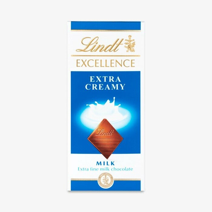 Lindt Excellence молочный шоколад экстра сливочный, 100 г