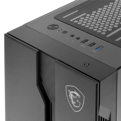 Корпус ATX MSI черный, без БП, с окном, USB 3.2, 2*USB 2.0, audio - фото №14