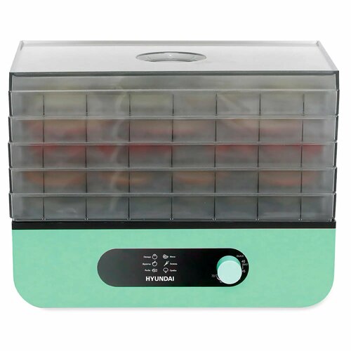 Сушилка для овощей и фруктов Hyundai HYDF-5032 5 ярусов 400 Вт цвет мятный 313800₽