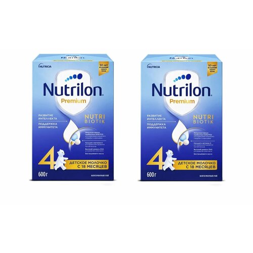 Смесь молочная Nutrilon Premium Junior 4 с 18 месяцев 600 г 2 шт смесь молочная nutrilon premium 2 с 6 месяцев 600 г 3 шт