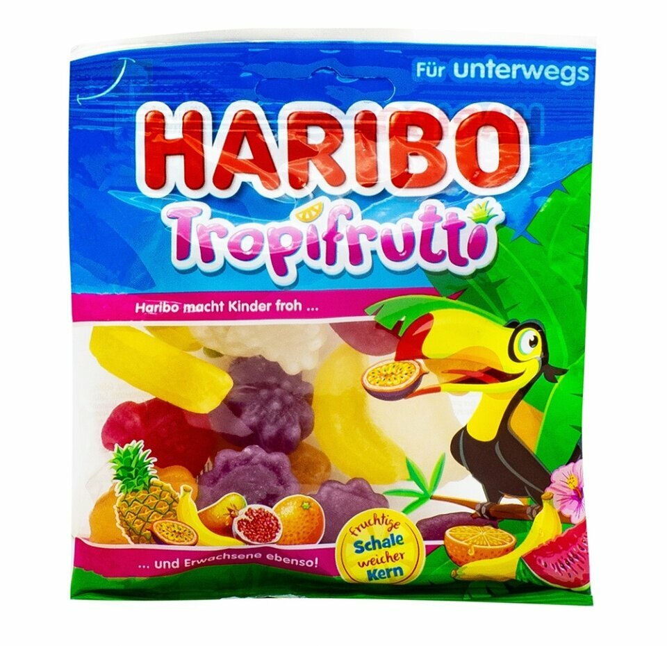 Мармелад жевательный HARIBO Харибо Tropifrutti Тропические Фрукты 100 г - фотография № 4