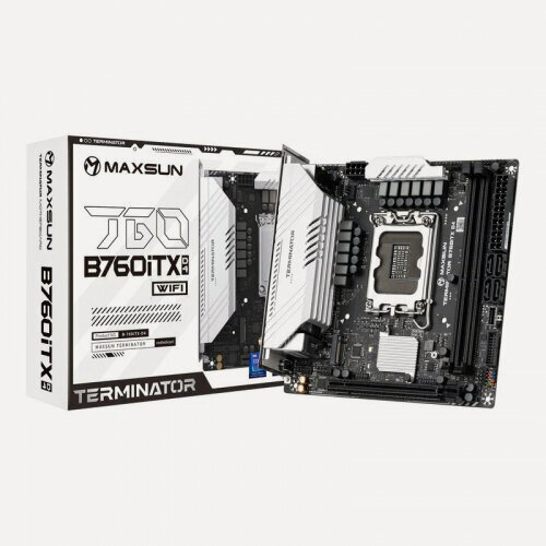 Изображение товара Материнская плата Maxsun TERMINATOR B760ITX D4 WIFI V3 (LGA1700, MINI-ITX)