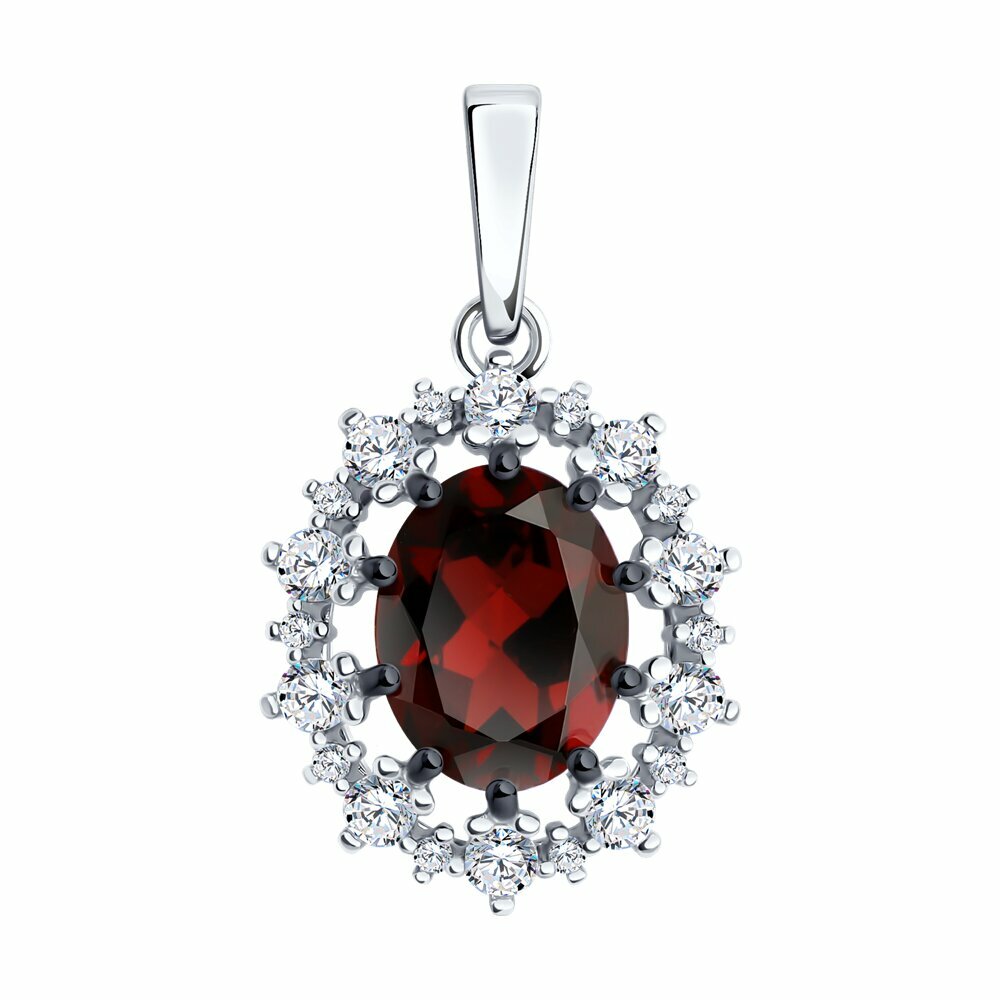 Подвеска Diamant, серебро, 925 проба