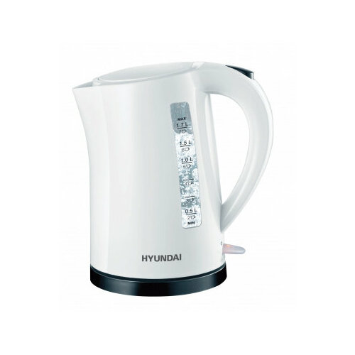Чайник электрический Hyundai HYK-P1409 17л 2200Вт белыйчерный корпус пластик 166000₽