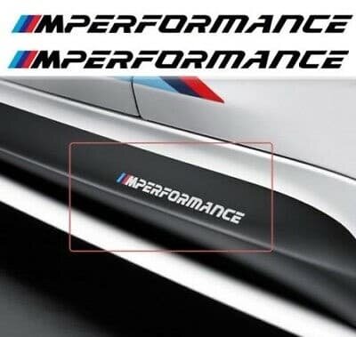 Наклейки на двери BMW M-performance черные