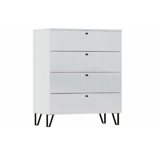 Комод Оливия 4-ящ Белый Белый Глянец холодный 12666₽