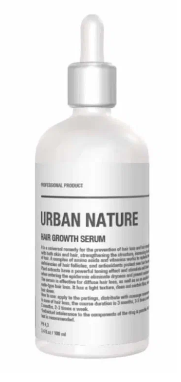 URBAN NATURE, HAIR GROWTH SERUM, сыворотка для роста волос, 100мл