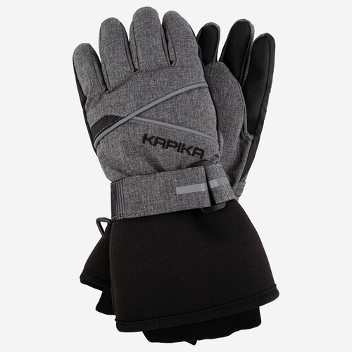 фото Варежки kapika, размер l, серый