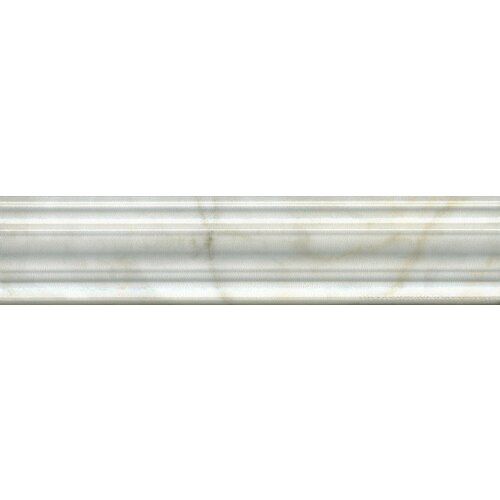Бордюр KERAMA MARAZZI Кантата Багет белый глянцевый 25x5,5 см. 80 штук в упаковке бордюр kerama marazzi карандаш кантри шик белый 2x20 см pfe008