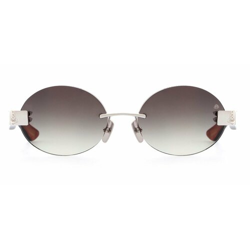 Солнцезащитные очки MAYBACH, серебряный, коричневый