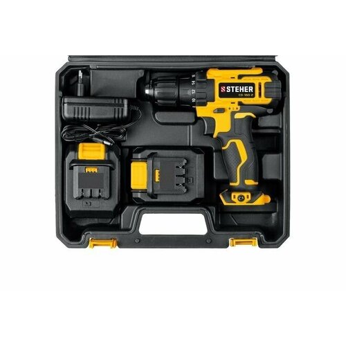 Дрель-шуруповерт CD-160-2 STEHER 16В 2 АКБ 2Ач в кейсе 515600₽