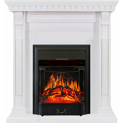 Каминокомплект Royal Flame Orlean - Белый с очагом Majestic FX Black комплект royal flame majestic fx black классический очаг