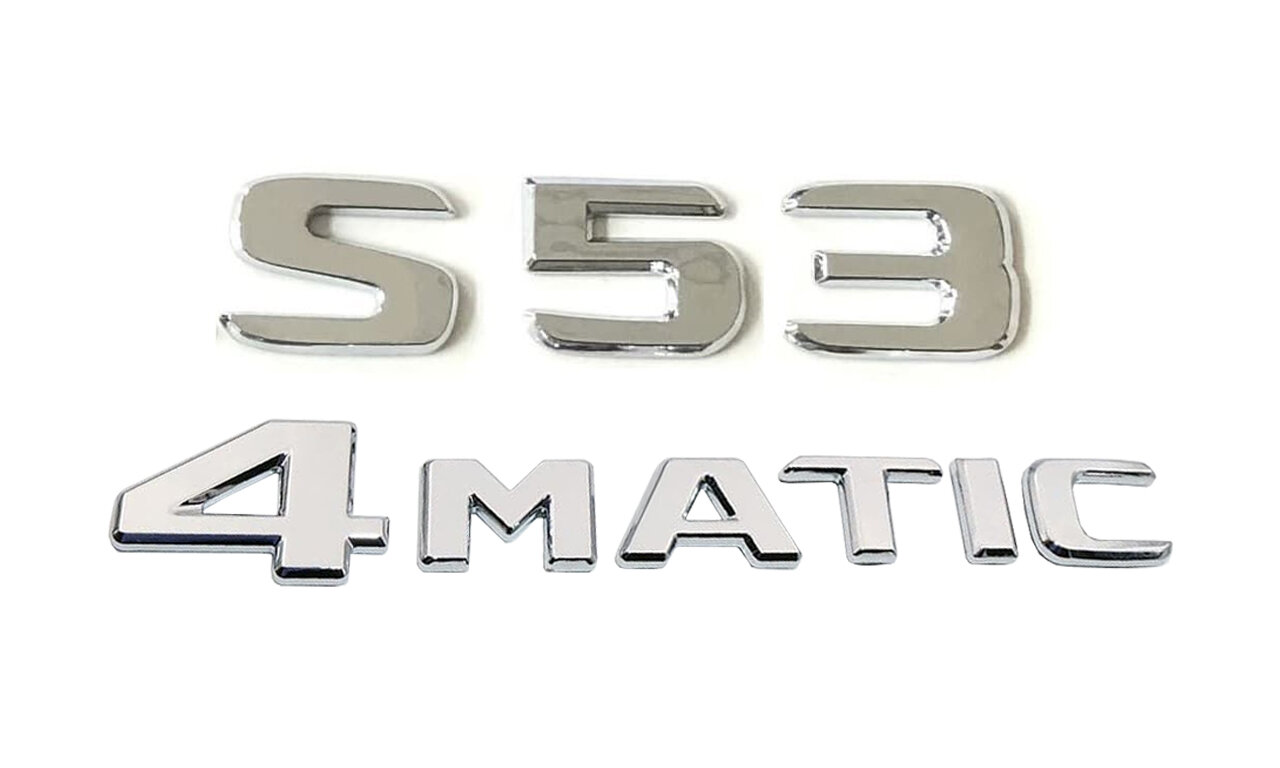 Комплект: шильдик на багажник Mercedes S-class S53 +4matic