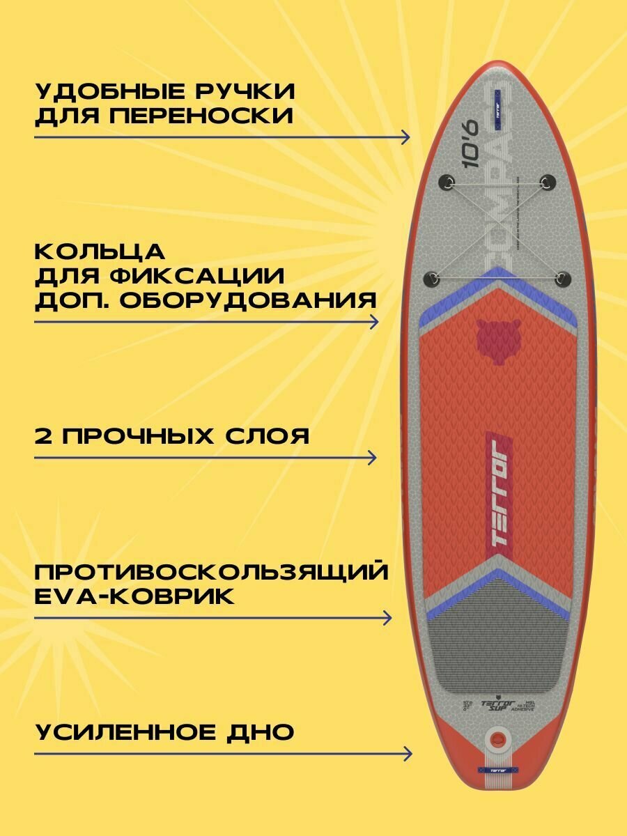 Сапборд TERRO - COMPASS 10'6 Terror - фото №3