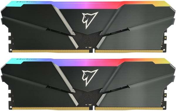 Оперативная память для компьютера 16Gb (2x8Gb) PC4-28800 3600MHz DDR4 DIMM CL18 Netac Shadow RGB NTSRD4P36DP-16E