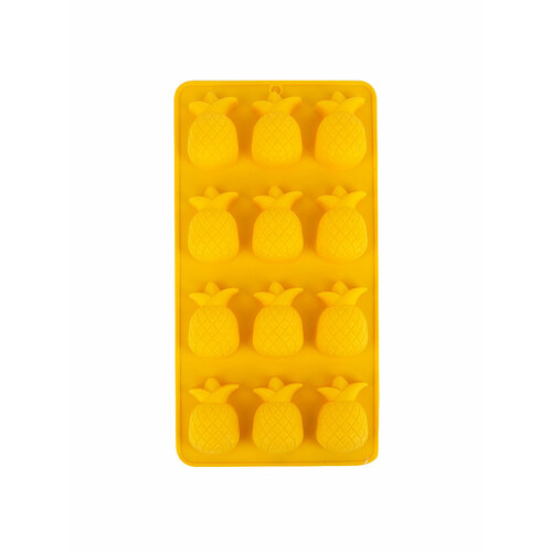 Форма для льда и шоколада силиконовая 21,3x11x2 см Ананас
