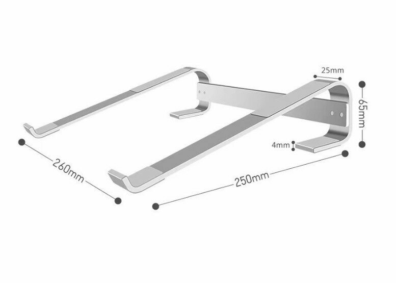 Подставка для ноутбука алюминиевая 10 - 18 дюймов