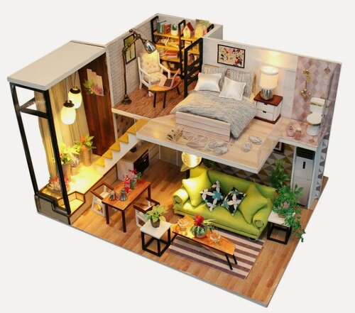 Изображение товара Румбокс, интерьерный конструктор MiniHouse Скандинавский Лофт