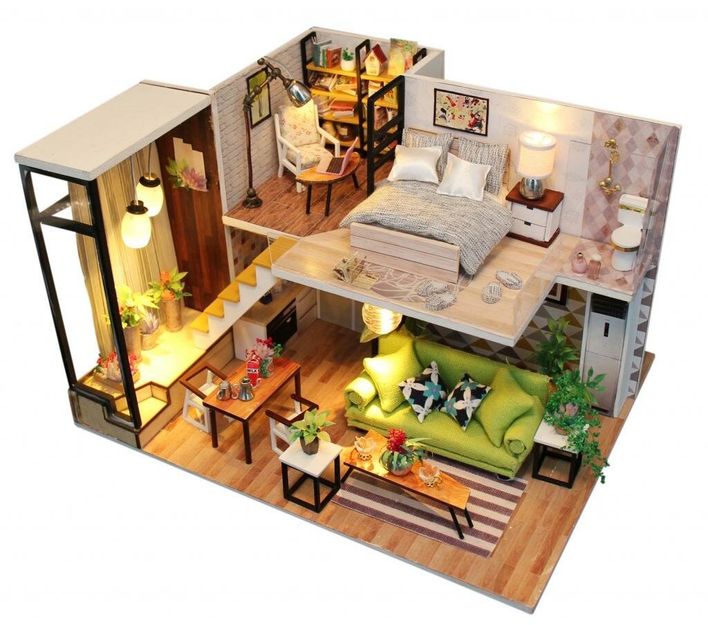 Румбокс интерьерный конструктор MiniHouse Скандинавский Лофт