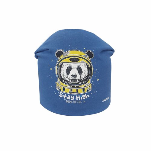 фото Шапка бини андерсен, размер 48-50, синий