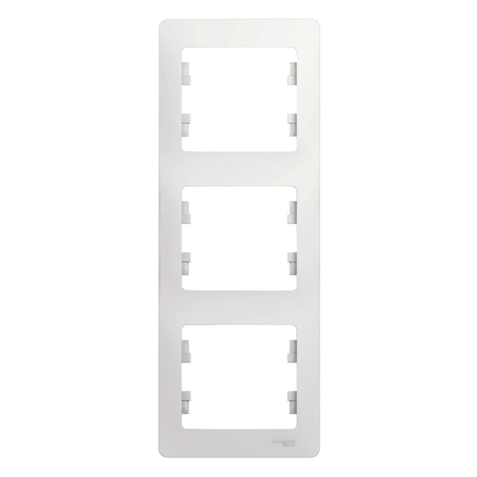Glossa GSL000107 Рамка 3-постовая вертикальная (белая) Schneider Electric - фото №5