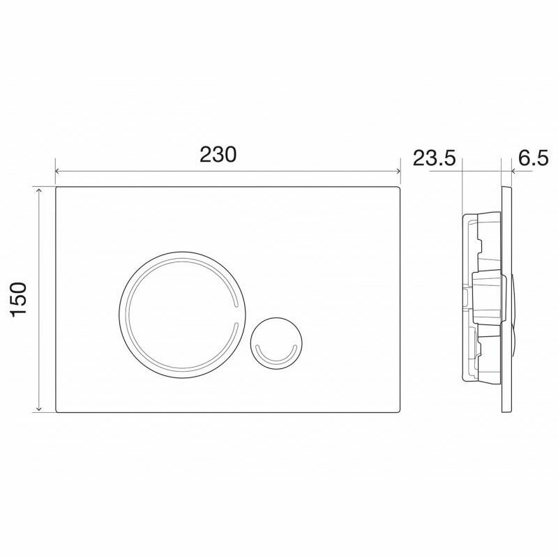 Кнопка смыва BelBagno Sfera хром глянцевый BB015-SR-CHROME