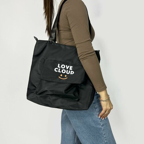 фото Сумка шоппер kongunla, черный