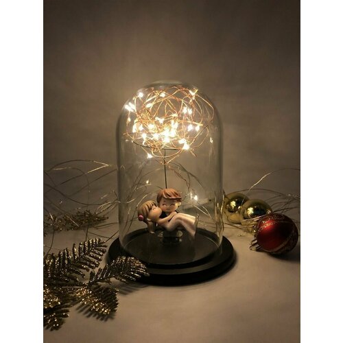 Игрушки фигурки в Стеклянной колбе с подсветкой декор