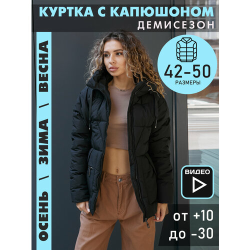  куртка  dt Fashion, размер 46, черный