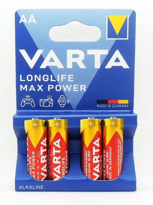 Батарейка VARTA LONGLIFE Max Power AA