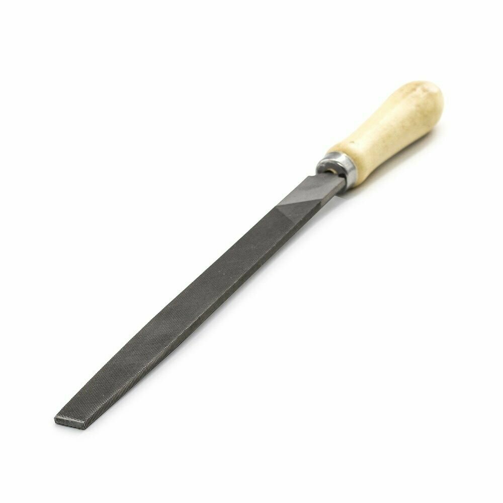 Напильник плоский 200 мм №2 деревянная ручка РемоКолор