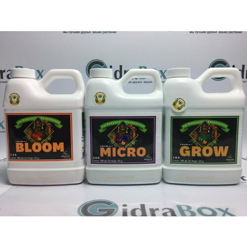 Комплект удобрений pH Perfect (Grow+Bloom+Micro) Advanced Nutrients 3x0,5 л