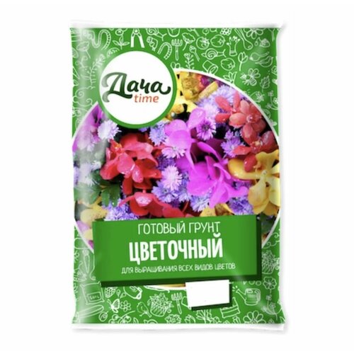 грунт д цветов 20л дачаtime 5 135 В заказе: 5 уп / Грунт д/цветов 10л Дачаtime