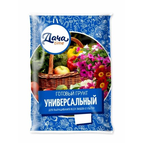 В заказе: 5 уп / Грунт универсальный 5л Дачаtimе в заказе 5 уп грунт универсальный 5л живая земля неваторф