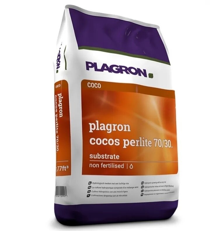 Кокосовый субстрат Plagron Cocos Perlite 70/30 50л (70% Cocos Premium, 30% Perlit)