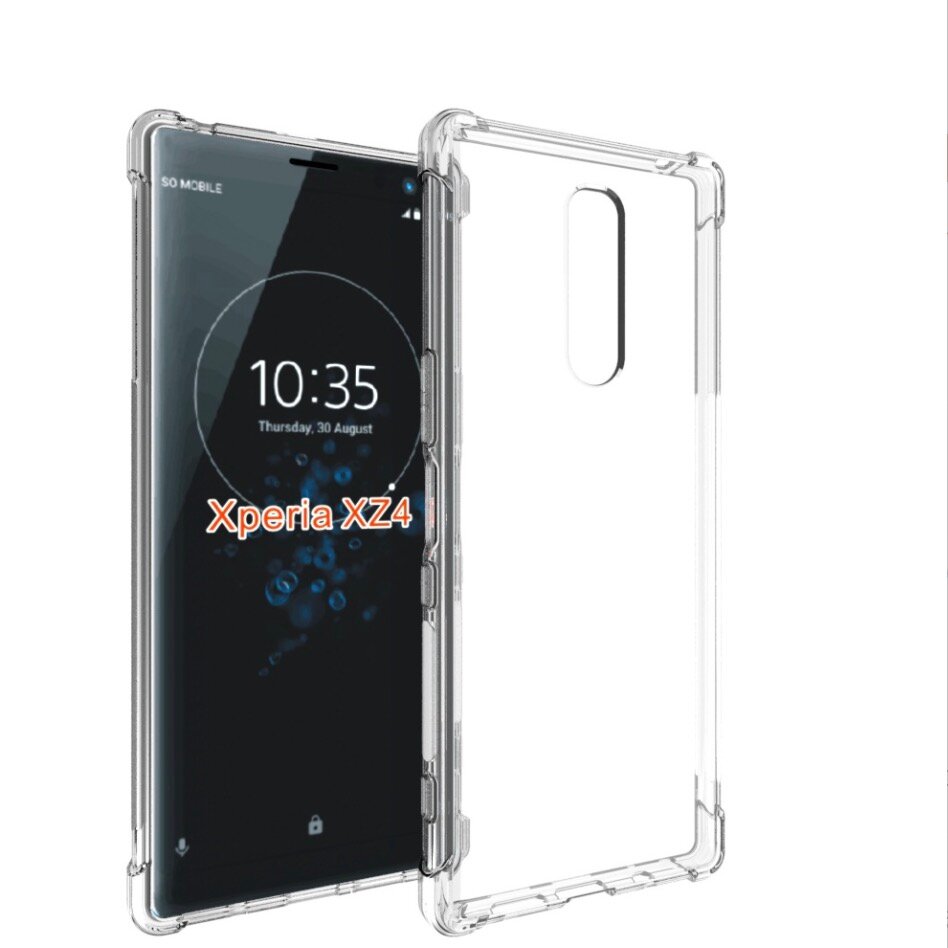 Чехол задняя-панель-накладка-бампер MyPads Tocco для Sony Xperia 1 (J9110) /Sony Xperia XZ4 с усиленной защитой углов противоударный прозрачный