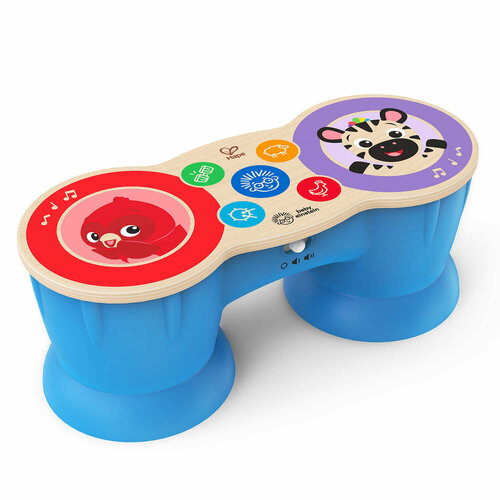 фото Музыкальная игрушка для малышей "барабан", сенсорный синий, барабан hape