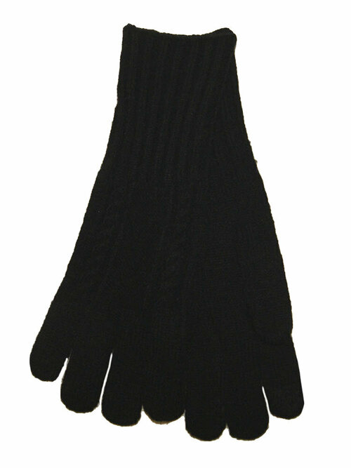 Перчатки Vacss, демисезон/зима, шерсть, сенсорные, вязаные, удлиненные, размер универсальный, черный