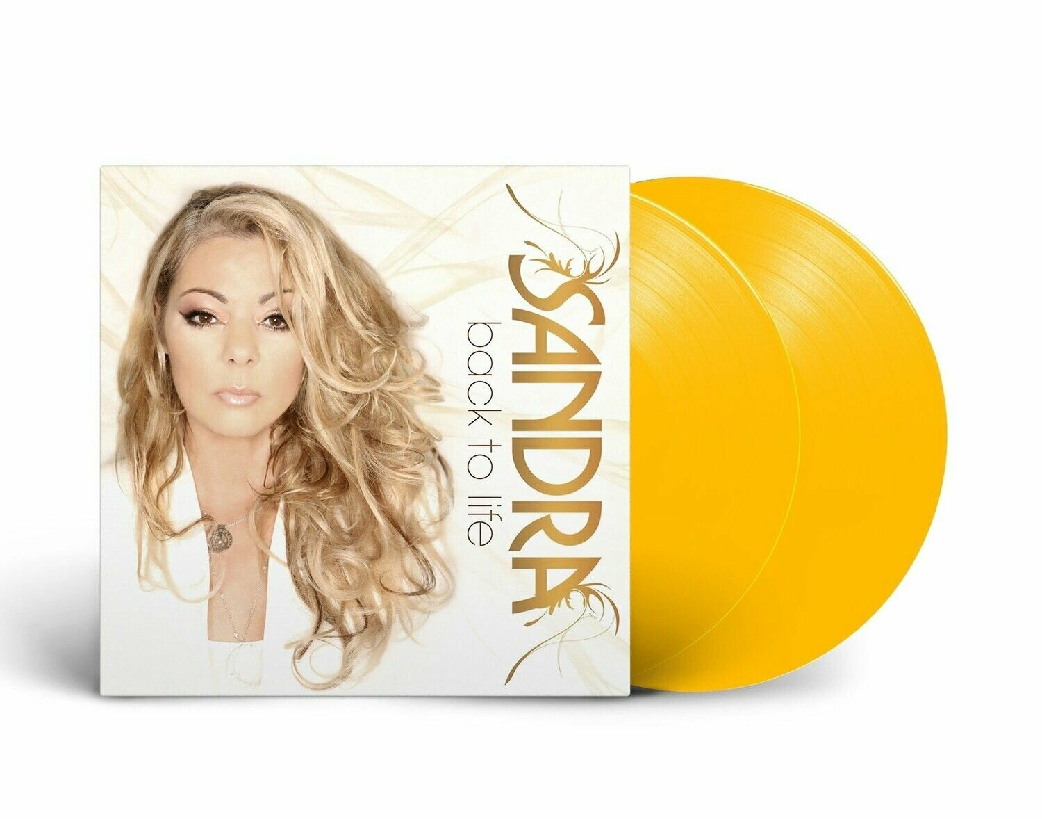 Виниловая пластинка Sandra - "Back To Life" (2009/2023) 2LP Yellow Vinyl