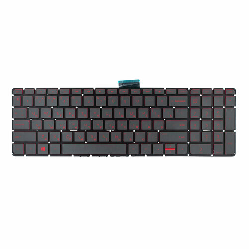 Клавиатура с подсветкой для HP OMEN 17-w226ur w036ur w201ur w209ur w013ur w015ur w014ur w010ur w032ur w025ur w008ur w202ur w205ur w021ur w035ur сумка для ноутбука 17 hp omen transceptor синтетика черный 7mt82aa